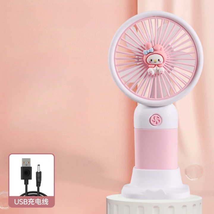 Quạt Mini Hoạt Hình Dễ Thương, Quạt Tích Điện, Quạt Sạc USB, Quạt Mini Cầm Tay Phong Cách Cute | BigBuy360 - bigbuy360.vn