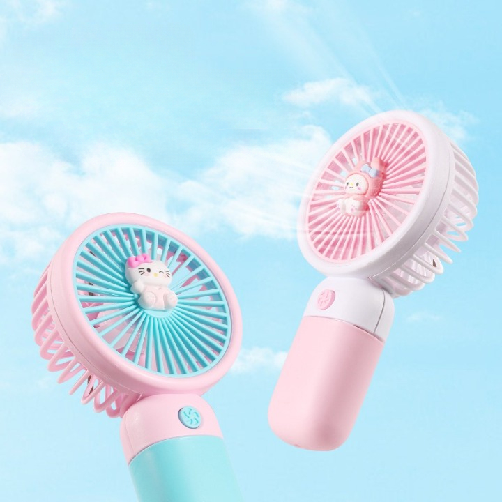 Quạt Mini Hoạt Hình Dễ Thương, Quạt Tích Điện, Quạt Sạc USB, Quạt Mini Cầm Tay Phong Cách Cute | BigBuy360 - bigbuy360.vn