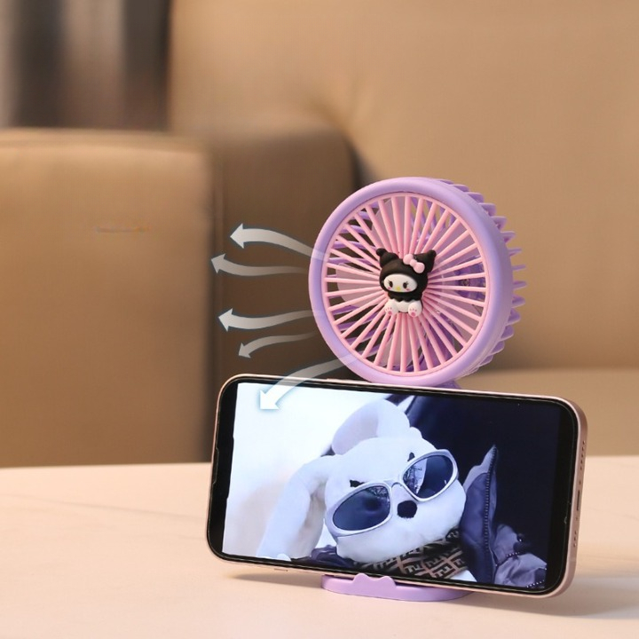 Quạt Mini Hoạt Hình Dễ Thương, Quạt Tích Điện, Quạt Sạc USB, Quạt Mini Cầm Tay Phong Cách Cute | BigBuy360 - bigbuy360.vn