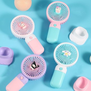 Quạt Mini Hoạt Hình Dễ Thương, Quạt Tích Điện, Quạt Sạc USB, Quạt Mini Cầm Tay Phong Cách