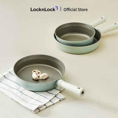 Chảo nhôm chống dính Suit Lock&Lock size 22cm-24cm-26cm (Có từ) – Màu mint– CSU