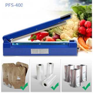 Máy hàn miệng túi dập tay dùng cho gia đình hay các cơ sở nhỏ, chiều dài đường hàn là 20 - 30 - 40cm