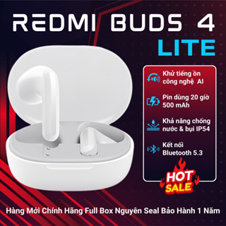 Tai Nghe Bluetooth Xiaomi Redmi Buds 4 Lite - Lọc Ồn, Sạc Nhanh, Thời Lượng Pin 20h - BH 1 năm