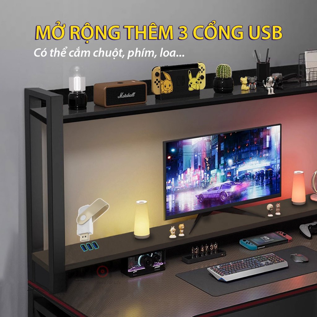 Kệ màn hình kiêm kệ để bàn làm việc giá sách decor để đồ 2 tầng gỗ nhỏ tủ trang trí bàn học trắng | BigBuy360 - bigbuy360.vn