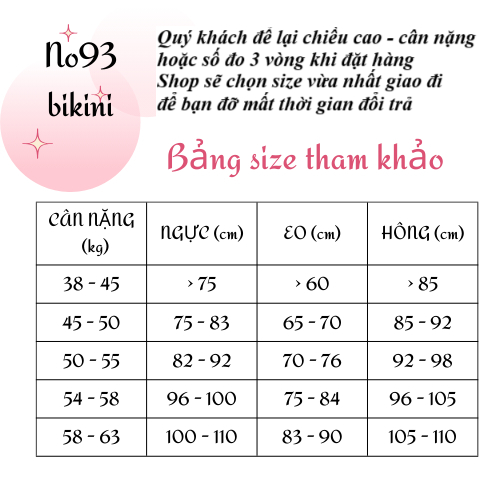 Bikini 3 mảnh kèm khăn No93 áo tắm nữ bikini cạp cao che bụng bikini nâng ngực đi biển bikini 2 mảnh có mút ngực | BigBuy360 - bigbuy360.vn