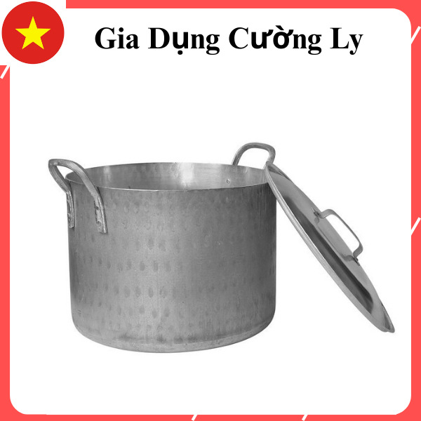 Nồi Quân Dụng Cỡ Lớn – Luộc Gà, Nấu Bánh Chưng Cho Gia Đình Ngày Tết DUNG TÍCH 30L-120L