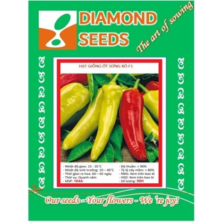 Gói Hạt Giống ớt sừng bò - ỚT BÒ NGỌT - ỚT SỪNG NGỌT MIX- HÀNG CÔNG TY