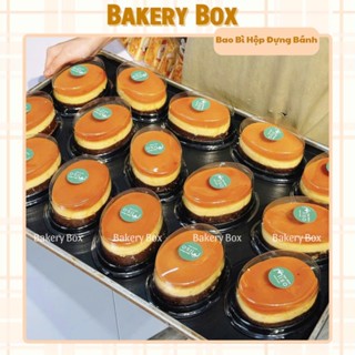 150 Hộp F71 Đựng Bánh Flan Cheese Mini Vừa Khuôn D04, Hộp Oval Nhỏ Đựng Bánh Flan Gato