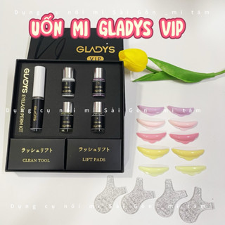 Bộ uốn mi collagen cao cấp Nhật GLADYS VIP_Uốn Ngang hàng chính hãng-uốn siêu nhanh-siêu cong_dụng cụ nối mi_