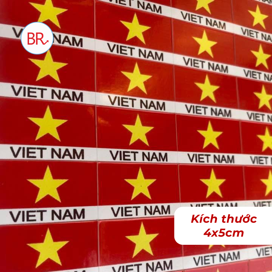 [Sỉ] Set 10 Decal cờ đỏ sao vàng dán mặt,má,trang trí-Tem cờ Tổ Quốc Việt Nam,dán cờ cổ vũ bóng đá,chào mừng 2/9 02789