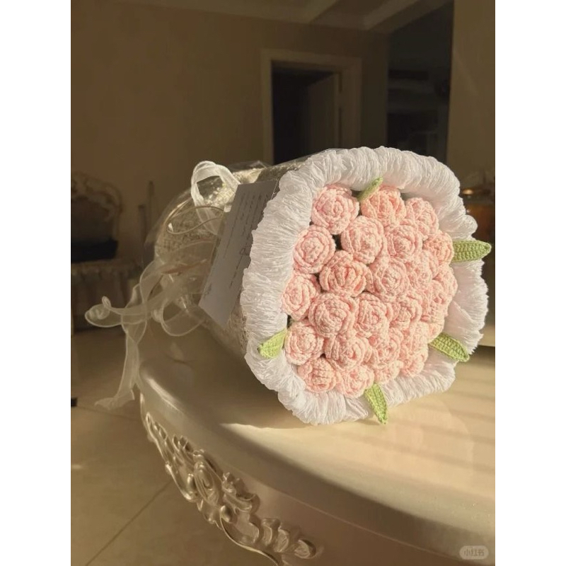 Hoa hồng mini bằng len 🌹