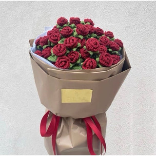 Hoa hồng mini bằng len 🌹