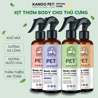 Bodymist xịt thơm cho thú cưng - giúp khử mùi cho chó mèo, dưỡng da lông, hương nước hoa thư giãn