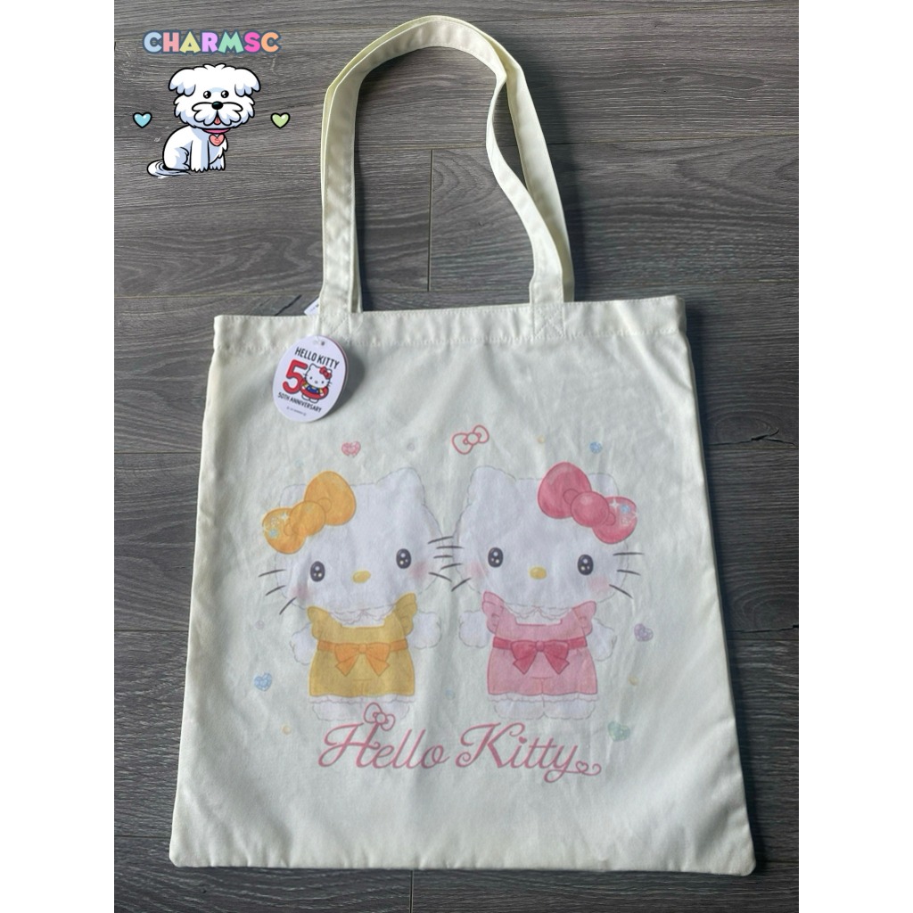 Sanrio Túi Tote Hello Kitty 50th Anniversary