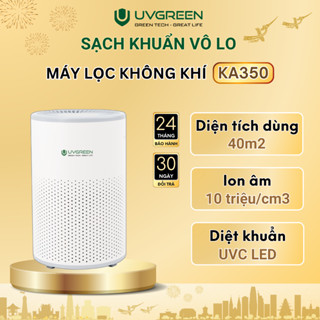Máy Lọc Không Khí Diệt Khuẩn UVGREEN KA350 40m2 - UVC LED, Lõi Lọc HEPA H13, Bào hành 24T