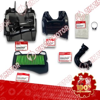 Bộ Pô E, Hộp Lọc Gió Wave RSX 2019 2020 2021 2022 2023 17210-KWW-640, 17225-K90-V00, 17235-K90-V00 Chính Hãng - ZZM