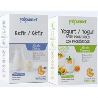 Bột Men Làm Sữa Chua Kefir, Probiotic yogourment🌱  Hộp 18g. Xuất xứ: Pháp