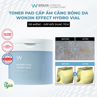 [Võ Hà Linh x WonJin] Toner Pad Giúp tẩy da chết cấp ẩm chuyên sâu  WonJin Effect Hydro Vial Toner PAD 130 Miếng