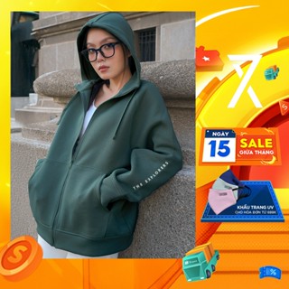 Áo Khoác Nữ Couple TX Original Thun 2 Da Form Oversize WOK 2063