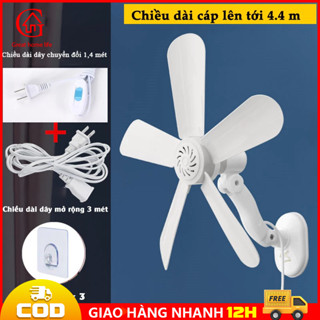 【🔥COD/12H】Quạt treo tường nhà bếp, wc, Quạt điện treo tường điều chỉnh đa góc tiện dụng