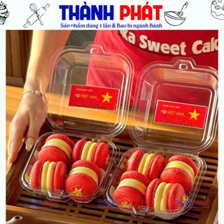 100 Hộp bento cake trong suốt đựng bánh sinh nhật - Hộp vuông đựng bánh kem mini 10cm - Hộp đựng bánh mousse - tiramisu