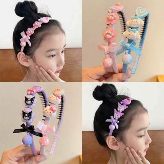 Cài tóc hoạt hình đính nơ charm dễ thương hot trend cho bé gái