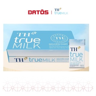  Thùng 48 hộp sữa tươi tiệt trùng TH true MILK nguyên chất 180 ml  180 ml x 48  