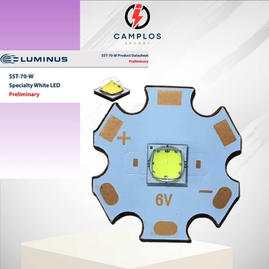 Led siêu sáng cho đèn pin công suất lớn SST70 6V 30W 3100 led 5050 SST70 siêu sáng