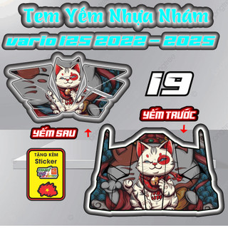  Tem Dán Yếm Nhựa Nhám Xe Vario 125 đời 2023 đến 2025  Dùng Dán Trang trí,Che Vết Trầy Xước Trên Xe 