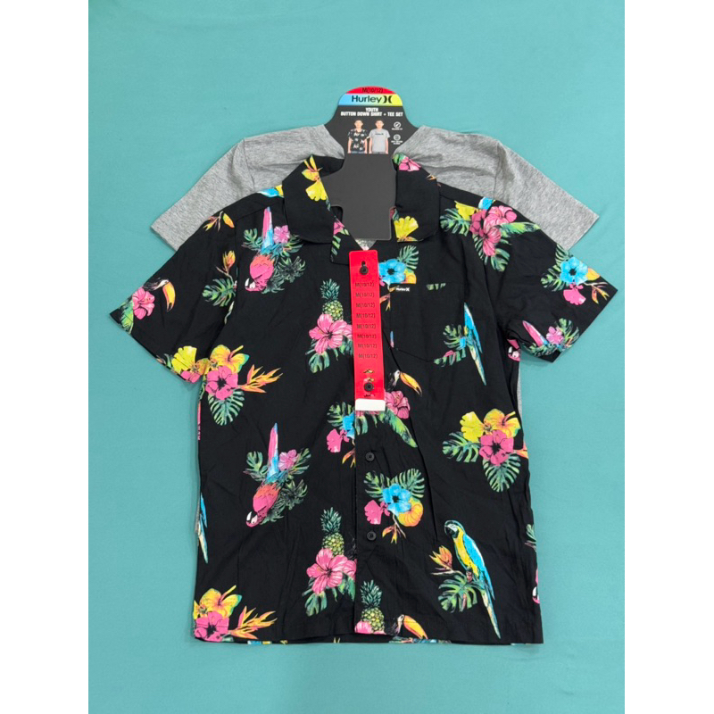 Dọn kho sale rẻ bộ 2 áo Hurley Youth & Tee chính hãng
