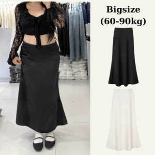 LASSIE BIGSIZE |Chân váy lụa dài đuôi cá dày dặn (60-90kg) Lụa Skirt