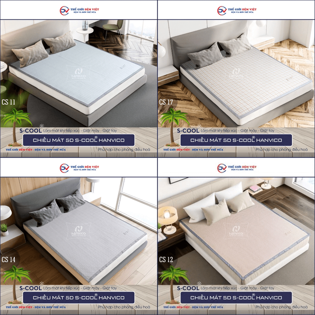 [FULL SIZE] CHIẾU MÁT 5D S-COOL HANVICO - LÀM MÁT KHI TIẾP XÚC - HÀNG CHÍNH HÃNG