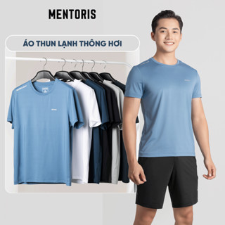 Áo thun thể thao nam cổ tròn Mentoris, Vải thun lạnh thông hơi, thoáng khí, Co giãn Siêu mát  MTS01