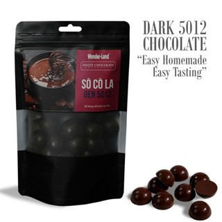 Túi Socola đen Wonder-land 5012 vị đắng dịu, viên nhỏ tiện dụng cho làm bánh tại nhà hoặc ăn liền