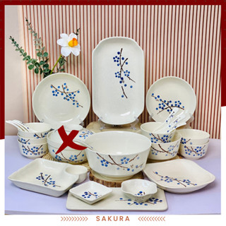 Bộ Bát Đĩa Hoa Xanh, đỏ  Gốm Xuân Xưa , Bát, Bát ăn cơm, bát tô, chén sứ, bộ chén dĩa, chén ăn cơm