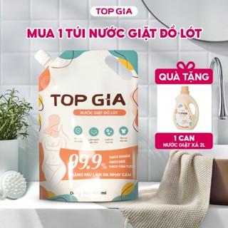 Nước giặt quần lót TopGia loại bỏ sạch vi khuẩn mùi hôi khó chịu lưu hương thơm Nano Bạc kháng khuẩn