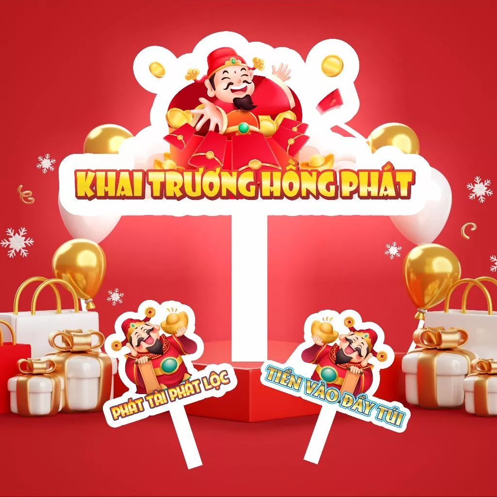 Hashtag Cầm Tay Khai Trương, Grand Open, Hashtag Chụp Ảnh, Chất Liệu Formex