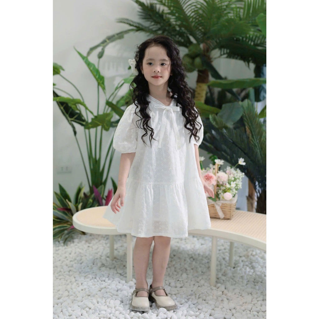[LITTLE PINK] MEILY DRESS 2025 - Váy thô thêui bé gái