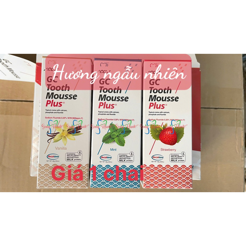 [BÁN CHẠY] Gel bôi giảm ê buốt - GC Tooth Mousse Plus (Nhật) (Hương ngẫu nhiên)