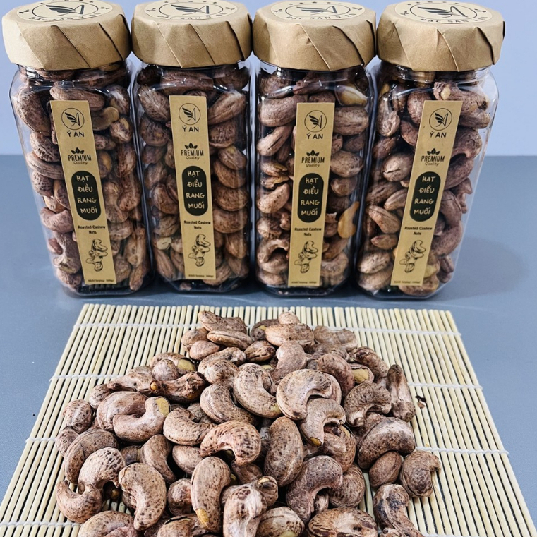 Hạt Điều Rang Muối | Roasted Cashew Nuts | Đặc Sản Ý An | Hủ Pet 300gr