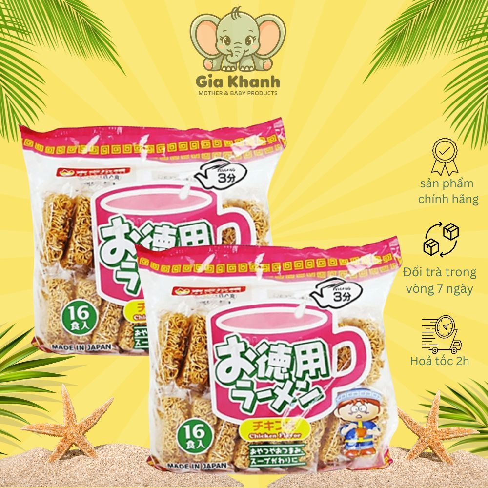 (HSD 4/2026) Mì Gà Tokyo Snack Noodle Ramen 16 Vắt Nhật Bản