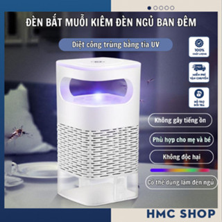 Đèn bắt muỗi, máy bắt muỗi công nghệ cao, đèn muỗi thông minh kiêm đèn ngủ cổng sạc USB - HMC Shop