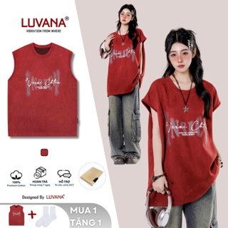 Áo Ba Lỗ Nam Nữ In Trame Họa Tiết Insicy LUVANA Áo Tank Top Sát Nách Cá Tính Cotton Rộng Rãi Thoáng Mát TT-08