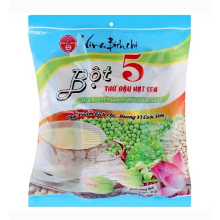 Bột 5 thứ đậu Hạt Sen Bích Chi có đường - 350g