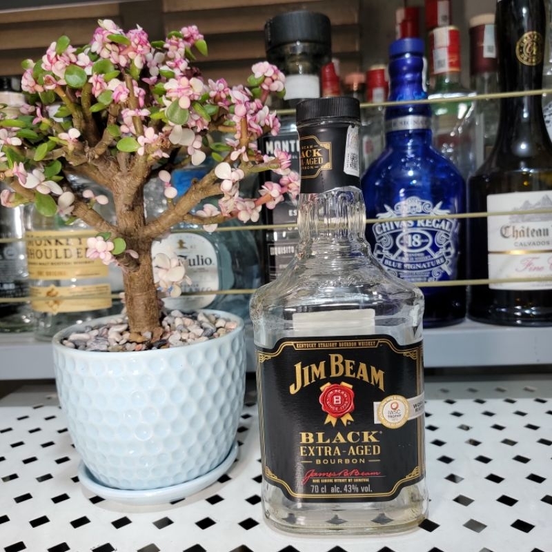 vỏ chai decor jim beam black xuất xứ Mỹ