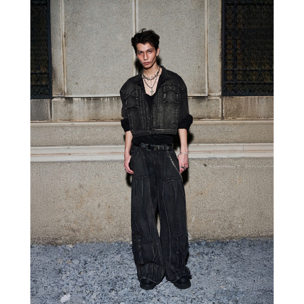 Bad Choices | Áo Khoác Kaki Jeans STORMY form Boxy phong cách StreetStyle | BigBuy360 - bigbuy360.vn