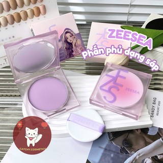   ZEESEA  Phấn Phủ ZEESEA Dạng Sáp Khô Vỏ Tím Kiềm Dầu Finish Mịn Tự Nhiên Makeup Fixing Cream 8g 