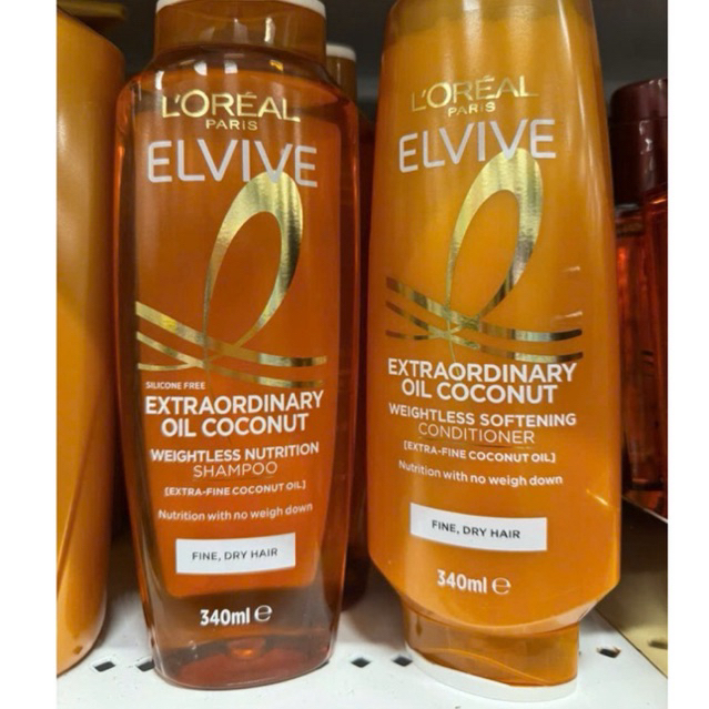COMBO DẦU GỘI, XẢ : 𝐋𝐨𝐫𝐞𝐚𝐥 elvive bản Úc 300ml