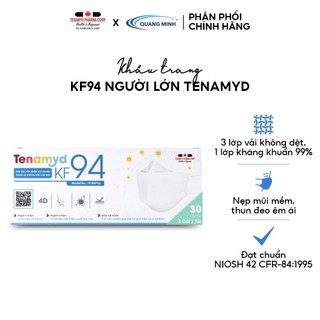   Combo 3 Hộp  Khẩu trang y tế KF94 Tenamyd Pharma 