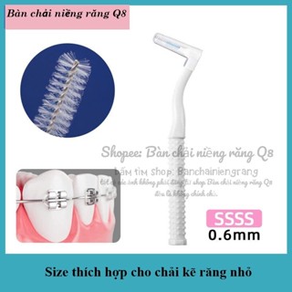 1 cây Bàn chải kẻ cho răng, tăm chổi dành cho niềng răng